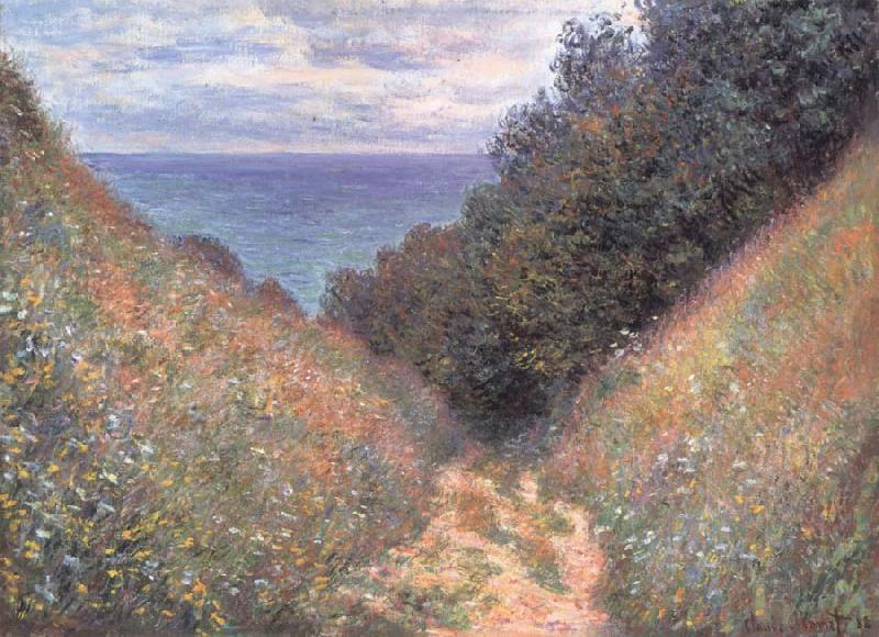 Claude Monet Road at La Cavee,Pourville Spain oil painting art